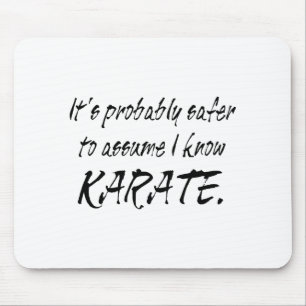 Ume I Know Karate T Shirt Mouse Pad