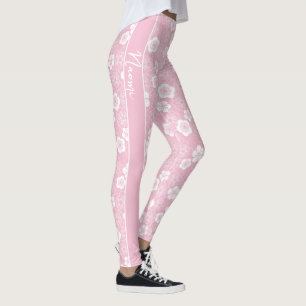 Ume japanese traditional plum KIMONO pattern Leggings