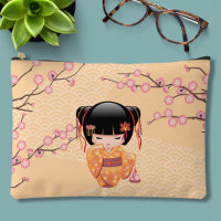 Ume Kokeshi Doll - Japanese Peach Geisha Girl