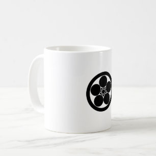 Umebachi-style plum blossom in a circle coffee mug