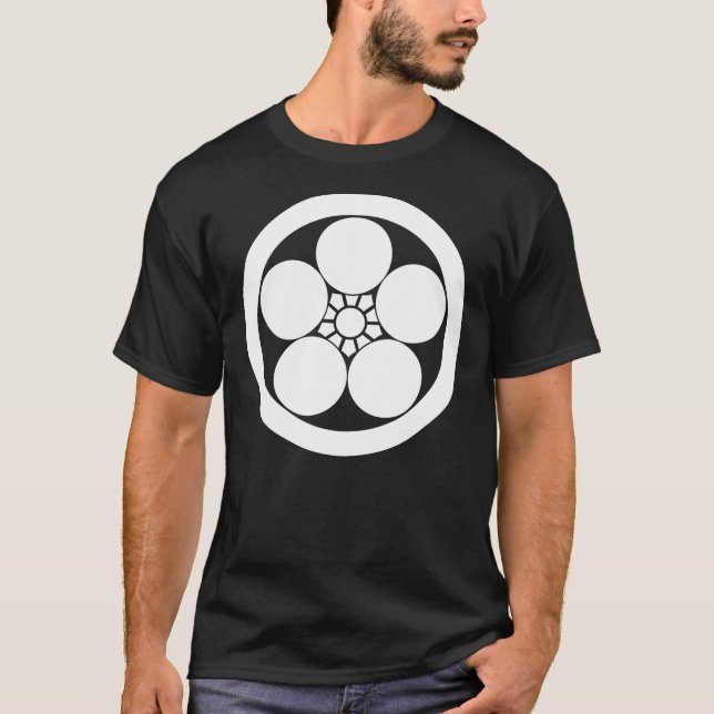 Umebachi-style plum blossom in a circle T-Shirt (Front)
