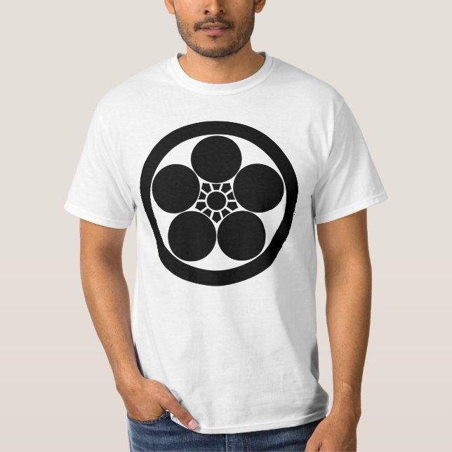 Umebachi-style plum blossom in a circle T-Shirt (Front)