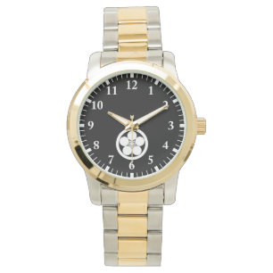 Umebachi-style plum blossom in a circle watch