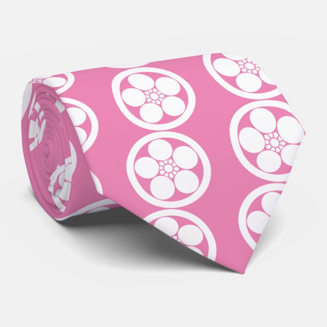 Umebachi-style plum blossom in circle tie (Rolled)