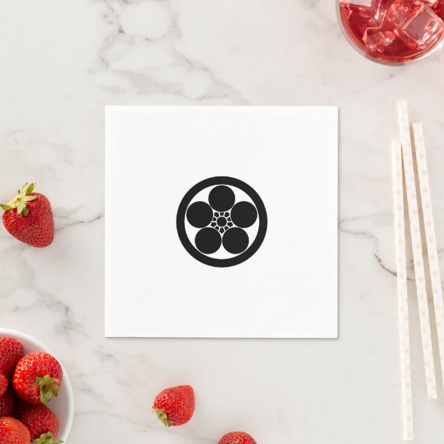 Umebachi-style plum blossom napkin (Insitu)