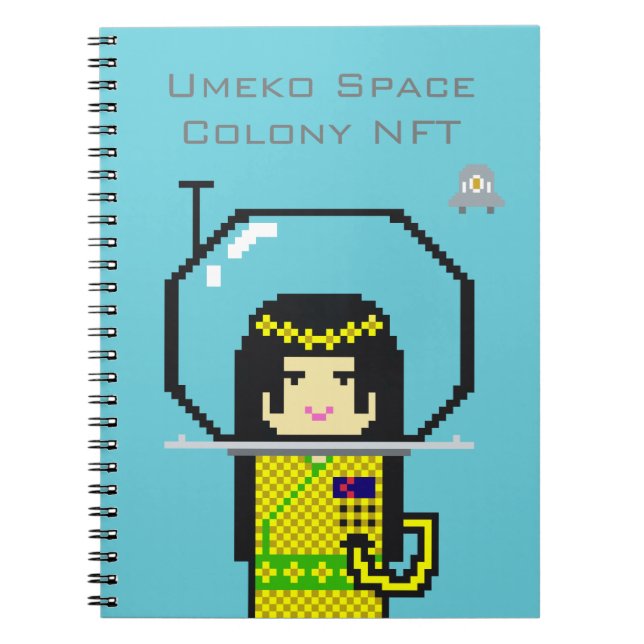 Umeko Space Colony NFT #35 Haname notebook ノートブック (Front)