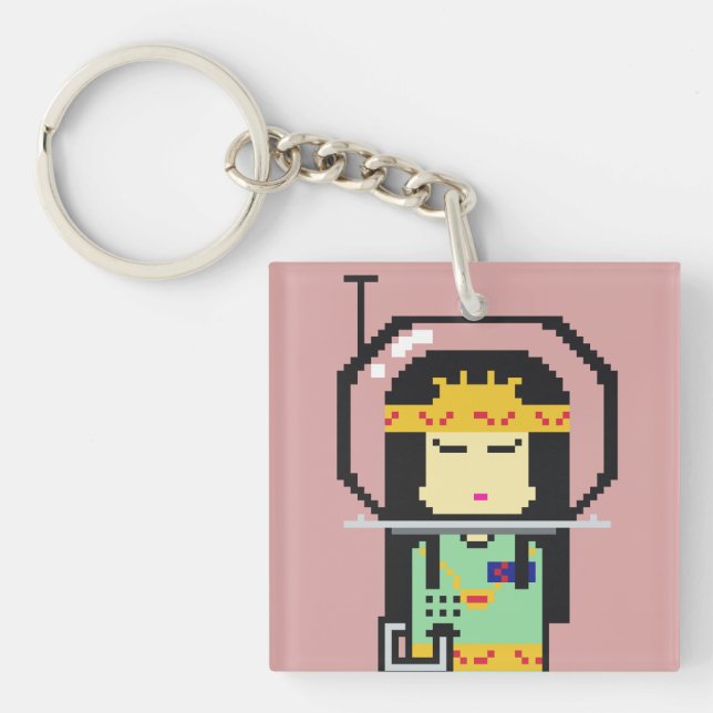 Umeko Space Colony NFT #72 Towa keychain キーホルダー (Front)