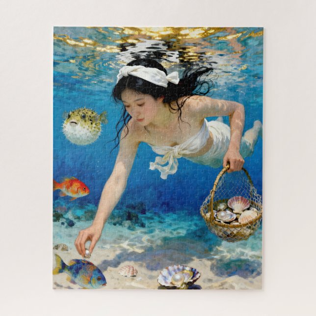 "Umi Blossom" – An Ocean Portrait             Jigsaw Puzzle (Vertical)