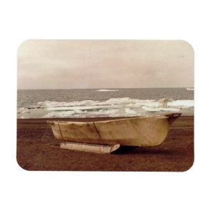 Umiak Walrus Skin Whalers Boat Photo Printed Flex Magnet