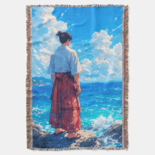 Umibe no Seijaku – Seaside Tranquillity Throw Blanket
