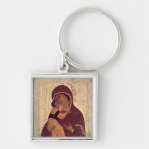 Umilenie Virgin of Wladimir, Moscow School Key Ring