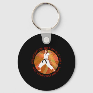 Uming I'm Just An Old Lady Karate Was Your First M Key Ring