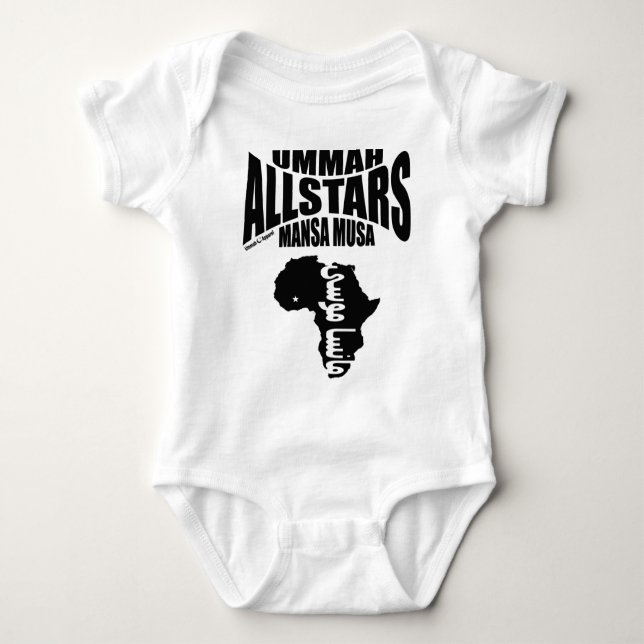 Ummah Allstars Mansa Musa Baby Bodysuit (Front)
