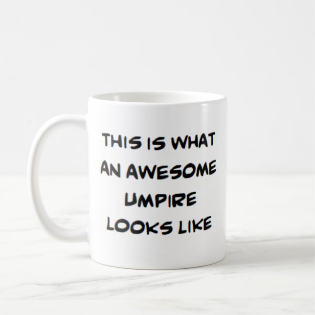 umpire, awesome coffee mug (Left)
