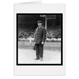 Umpire Bill Klem Baseball 1914