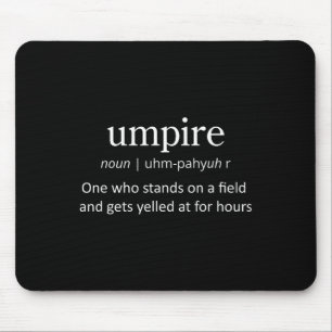 Umpire' Funny Sell Footll Cricket Sports T Shirt Mouse Pad