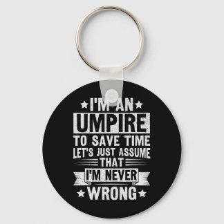 Umpire Funny Sketll Design For An Umpire  Key Ring