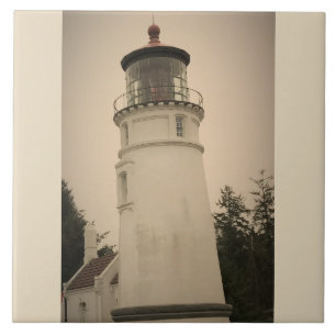 Umpqua River Lighthouse, OR Ceramic Tile