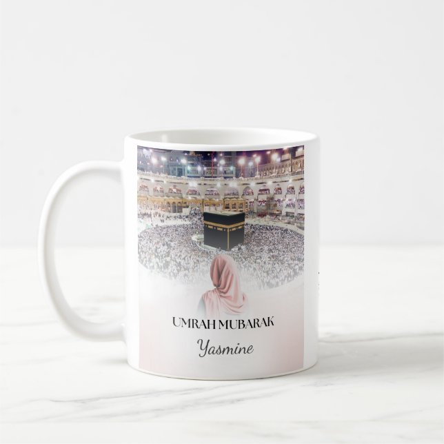 Umrah Mubarak Message Mug (Left)