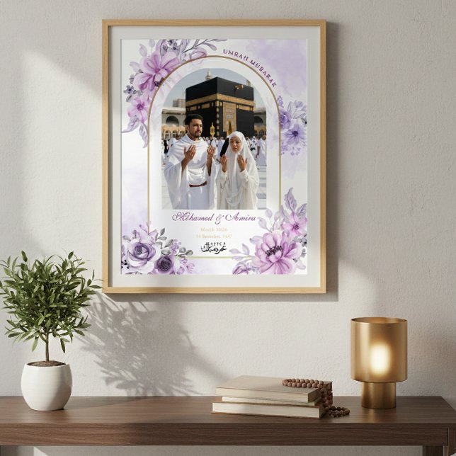 Umrah Mubarak Personalized Photo Islamic Wall Art  (Creator Uploaded)