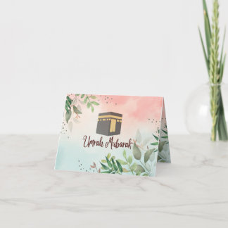 umrah mubarak thank you card