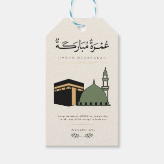 Umrah Mubarakah Personalised  Gift Tags