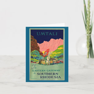 Umtali - The Eastern Gateway To Southern Rhodesia  Card