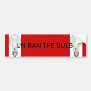 UN-BAN THE BULB BUMPER STICKER