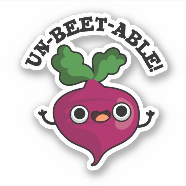 Un-beet-table cute Veggie Beet Pun (Front)