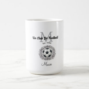un club de football monogram est, year fifa world  coffee mug