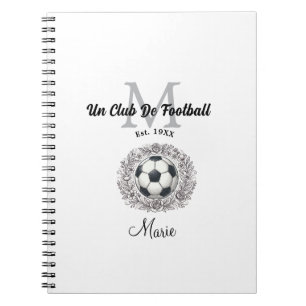 un club de football monogram est, year fifa world  notebook