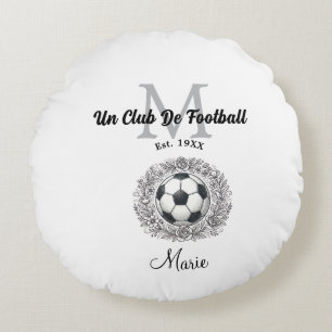 un club de football monogram est, year fifa world round cushion
