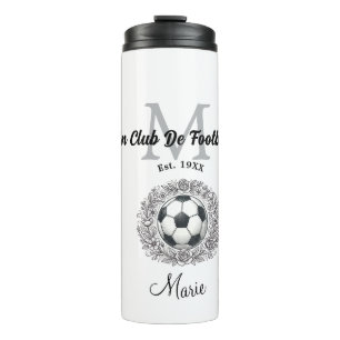 un club de football monogram est, year fifa world  thermal tumbler