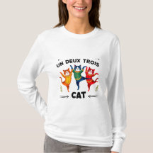 Un Deux Trois Cat Art Long Sleeve T-Shirt