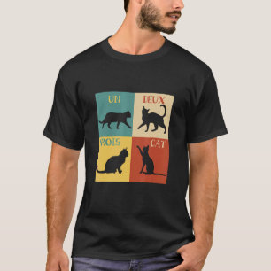 Un Deux Trois Cat Cute Pet Adoption French Kitten T-Shirt