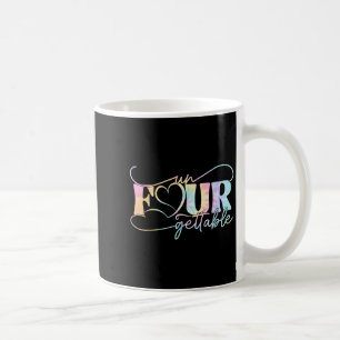 Un Four Gettable Heart Tie Dye 4th Birthday Girls  Coffee Mug