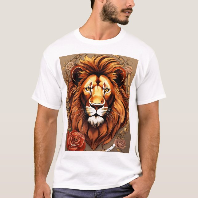 Un lion havoc one horologe et one rose in tutorage T-Shirt (Front)