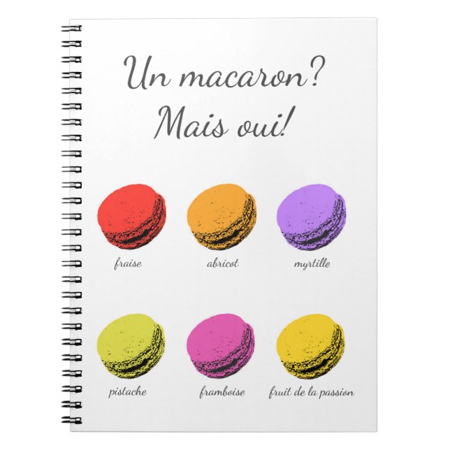 Un macaron? Mais oui! Notebook (Front)