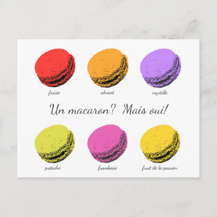 Un macaron? Mais oui! Postcard
