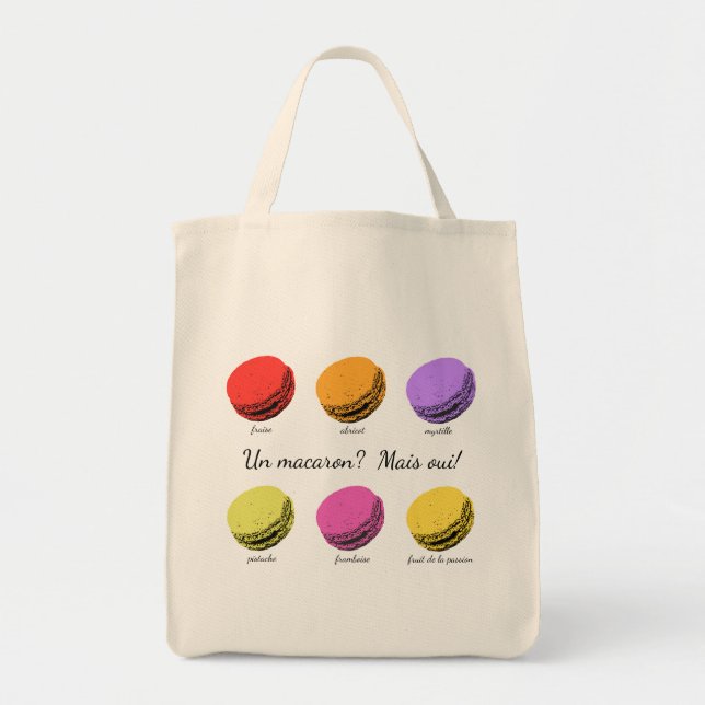 Un macaron? Mais oui! Tote Bag (Front)