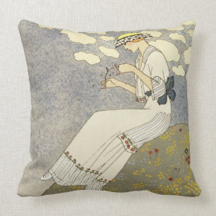 Un Peu..., design for a country dress by Paquin, 1 Cushion