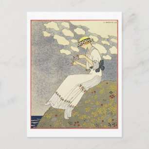 Un Peu..., design for a country dress by Paquin, 1 Postcard