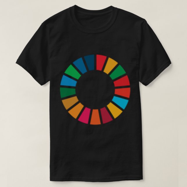 UN SDGs  UN Global Goals Logo  United Nations Sust T-Shirt (Design Front)