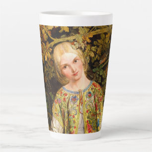 Una and the Lion, 1860 by William Bell Scott Latte Mug