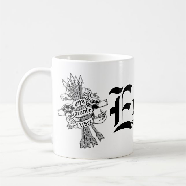 UNA GRANDE LIBRE COFFEE MUG (Left)