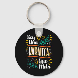 Una Karateca Que Mola Mujer Regalos De Karate Key Ring