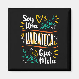 Una Karateca Que Mola Mujer Regalos De Karate Magnet