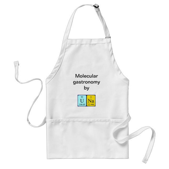 Una periodic table name apron (Front)