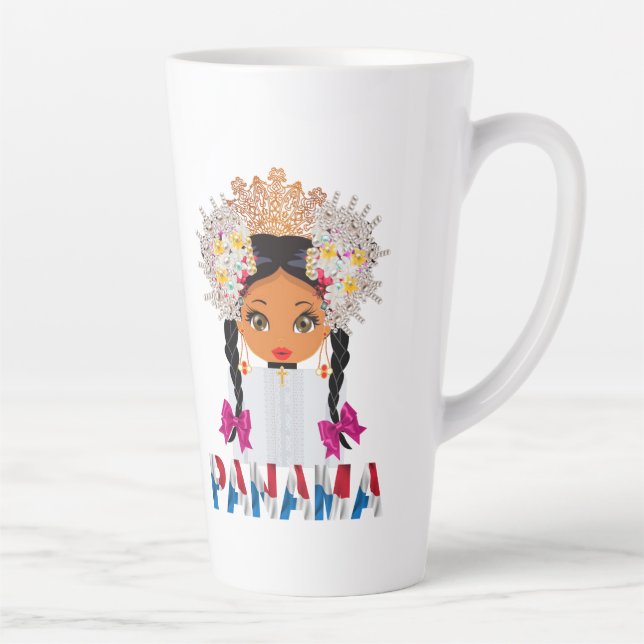 Una taza muy panameña latte mug (Right)