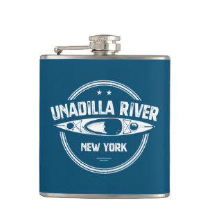 Unadilla River New York Kayak Hip Flask